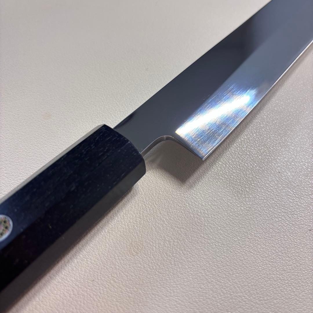 270mm 柳刃包丁 鏡面　黒檀八角柄 刺身包丁 「全鋼」 'ᐁ
