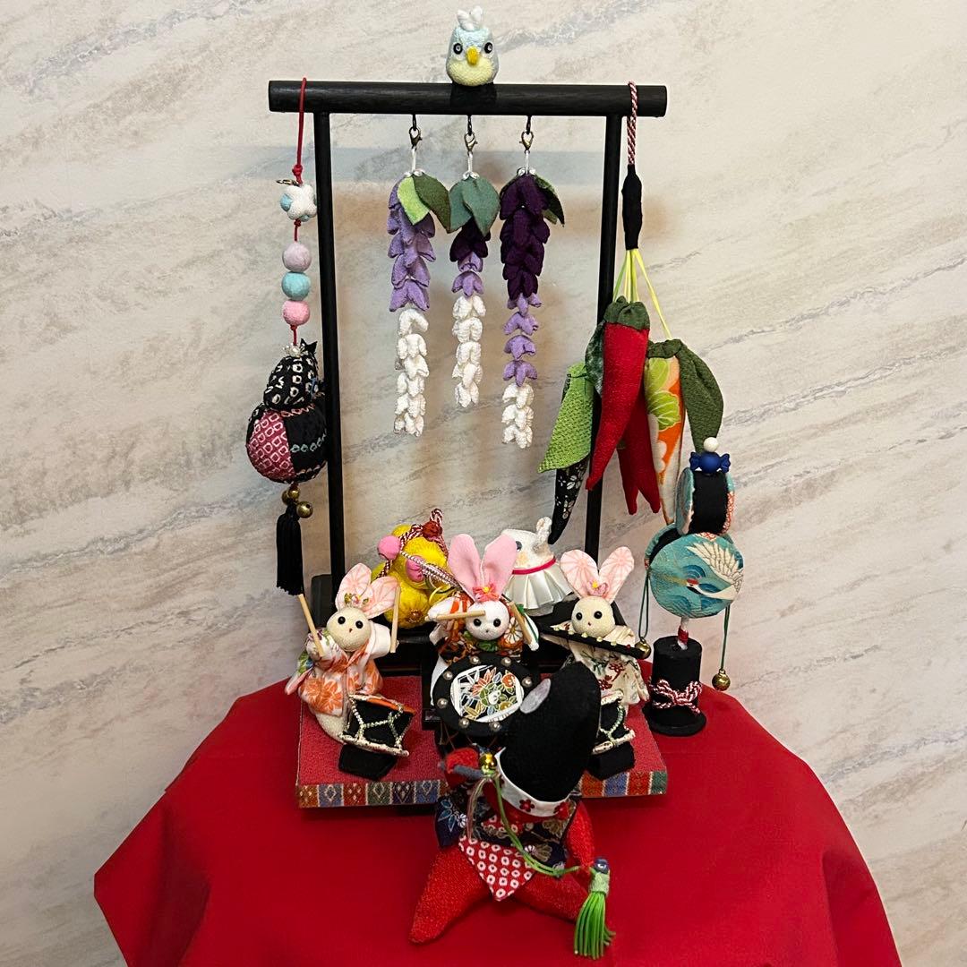 ひな祭り　ちりめん細工　さげもん　吊るし飾り　可愛い　七五三　お祝い