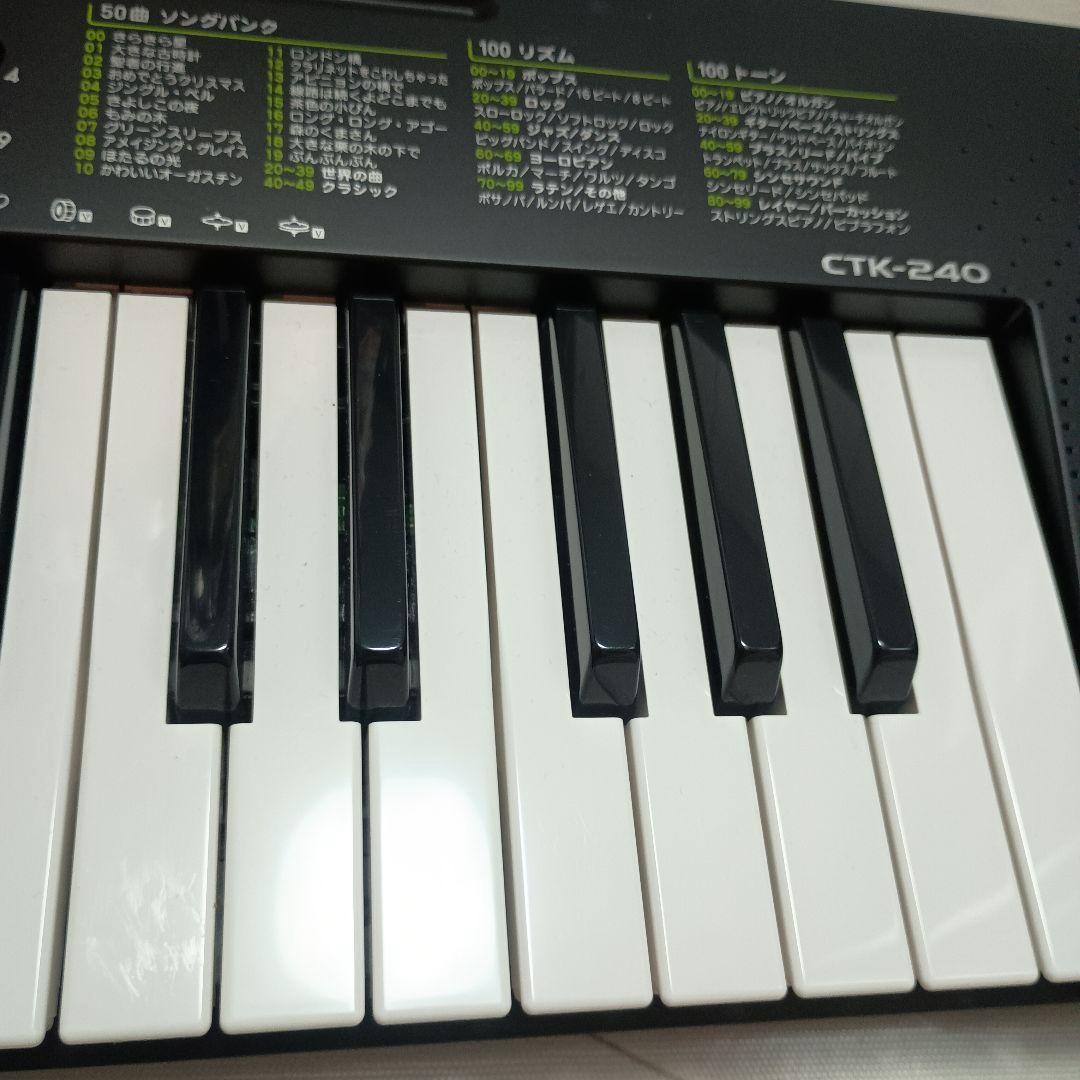 カシオCTK-240電子キーボード49鍵盤ブラック2023年製ピアノCASIO