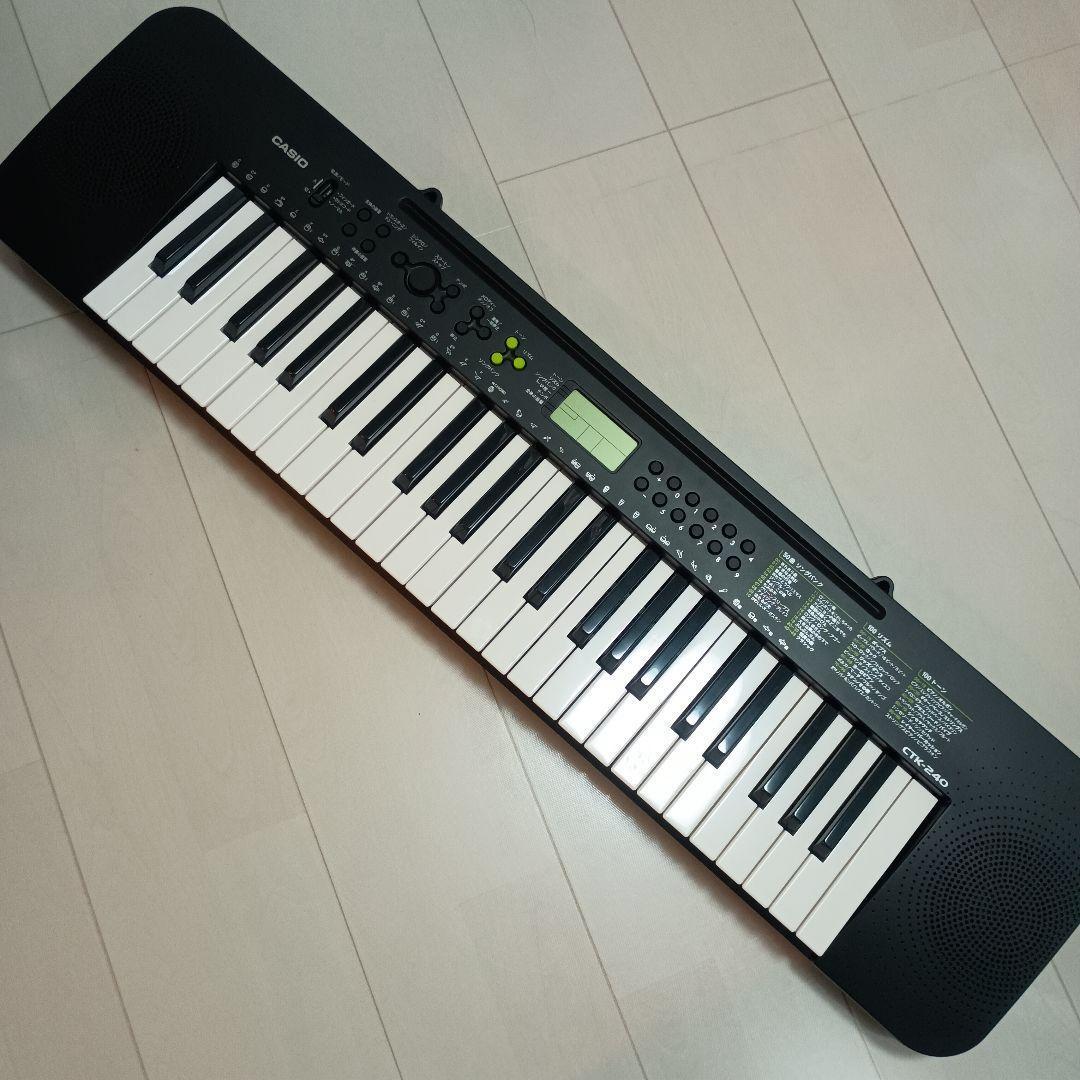 カシオCTK-240電子キーボード49鍵盤ブラック2023年製ピアノCASIO