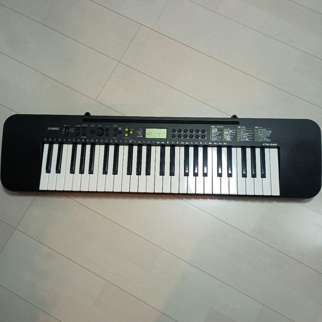 カシオCTK-240電子キーボード49鍵盤ブラック2023年製ピアノCASIO