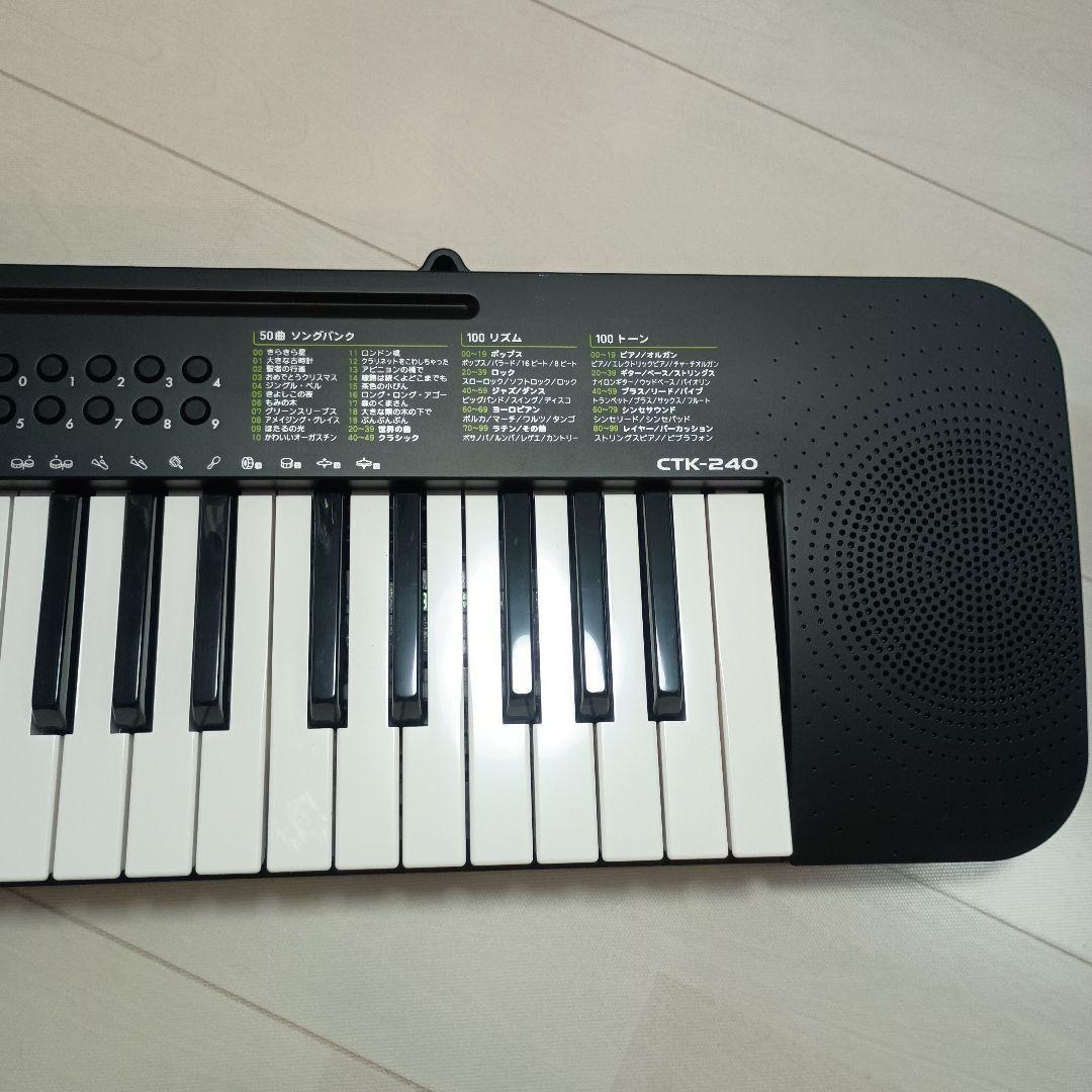 カシオCTK-240電子キーボード49鍵盤ブラック2023年製ピアノCASIO