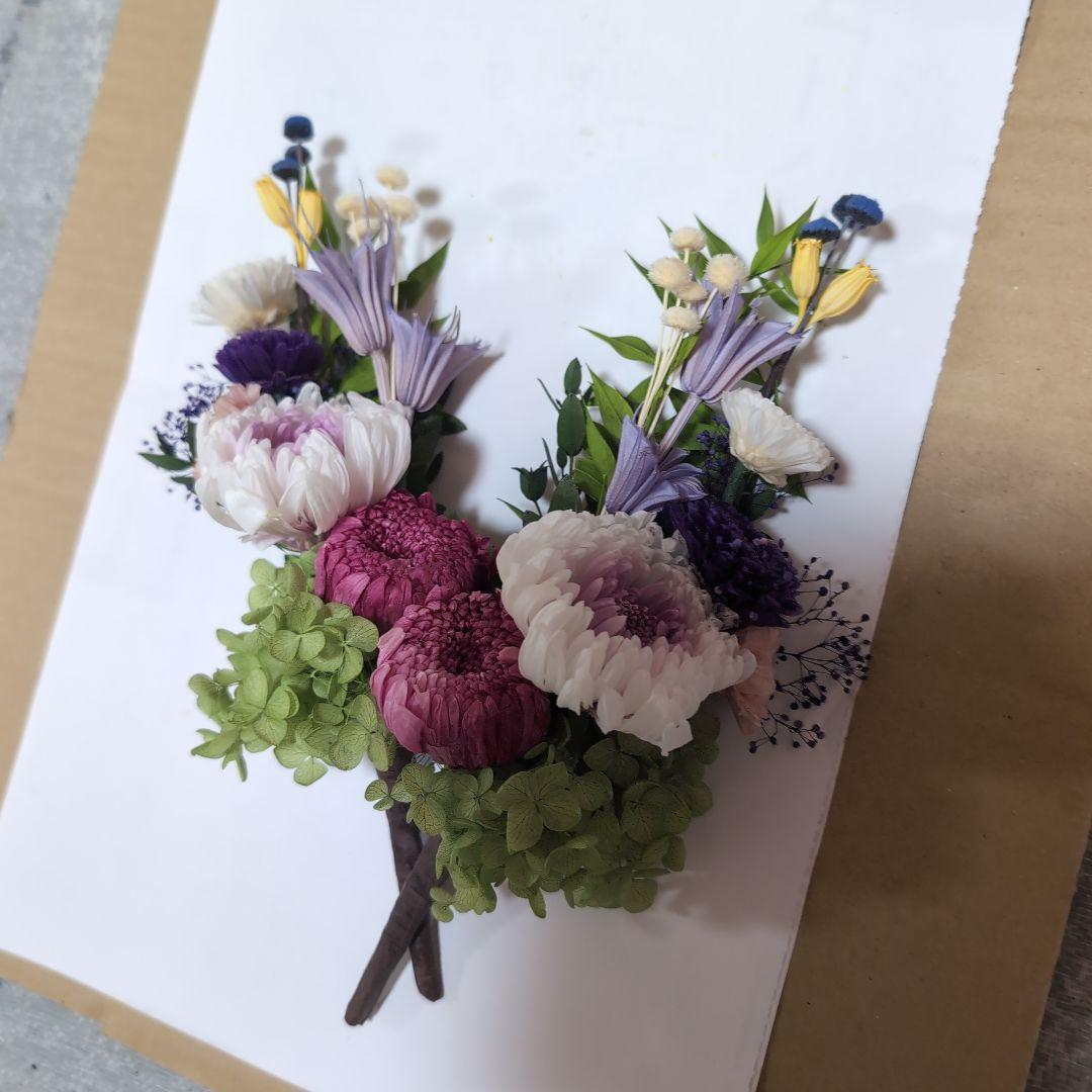 特選仏花 花器無し　　 造花無し　　一対 プリザーブドフラワー