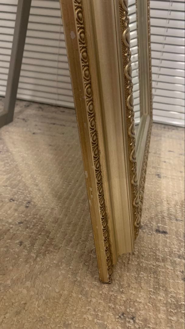 arne アンティーク調　全身鏡　姿見　シャンパンゴールド