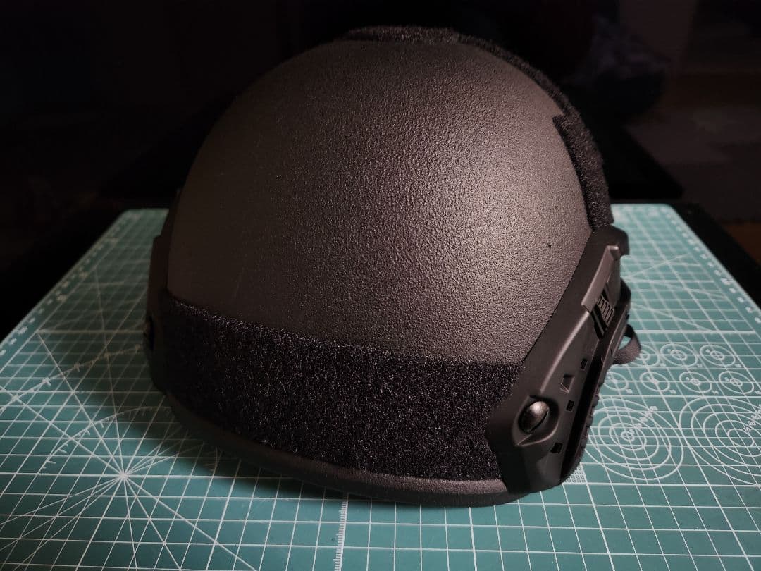 NIJ-Ⅲa実物防弾ヘルメット、55㎝～62㎝/BK、タクティカルヘルメット
