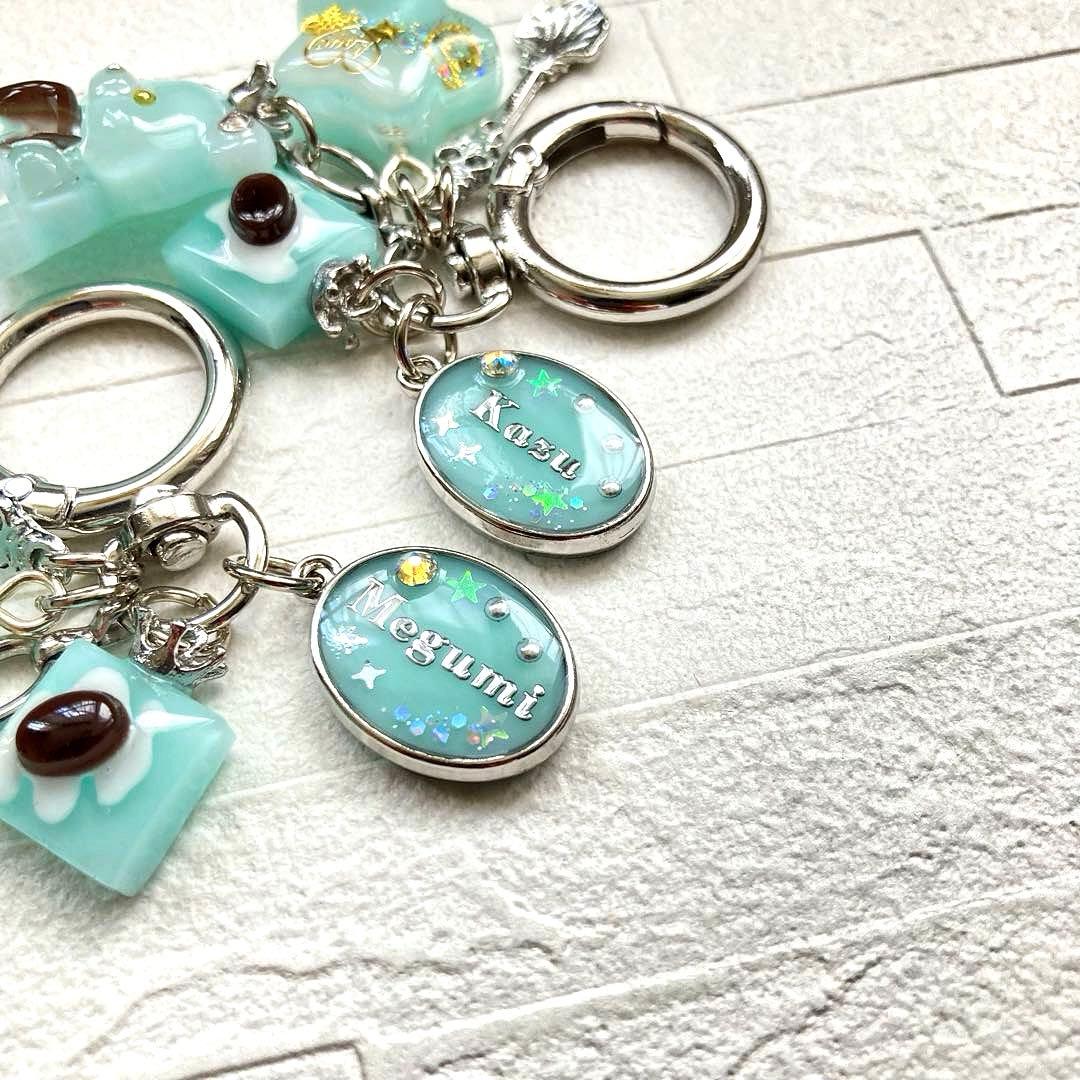 愛海ページ 名入れチャーム　4点