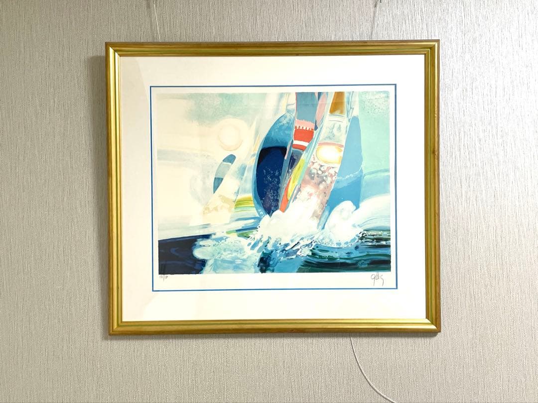 【ダニエル・ジェリス】”レガッタIII”リトグラフ 絵画 152/180