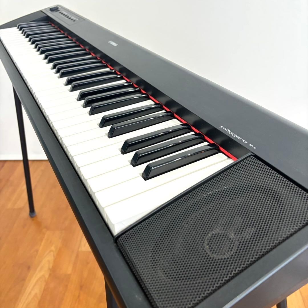 【美品】ヤマハ NP-11 電子キーボード 61鍵 椅子 スタンド付 スリム