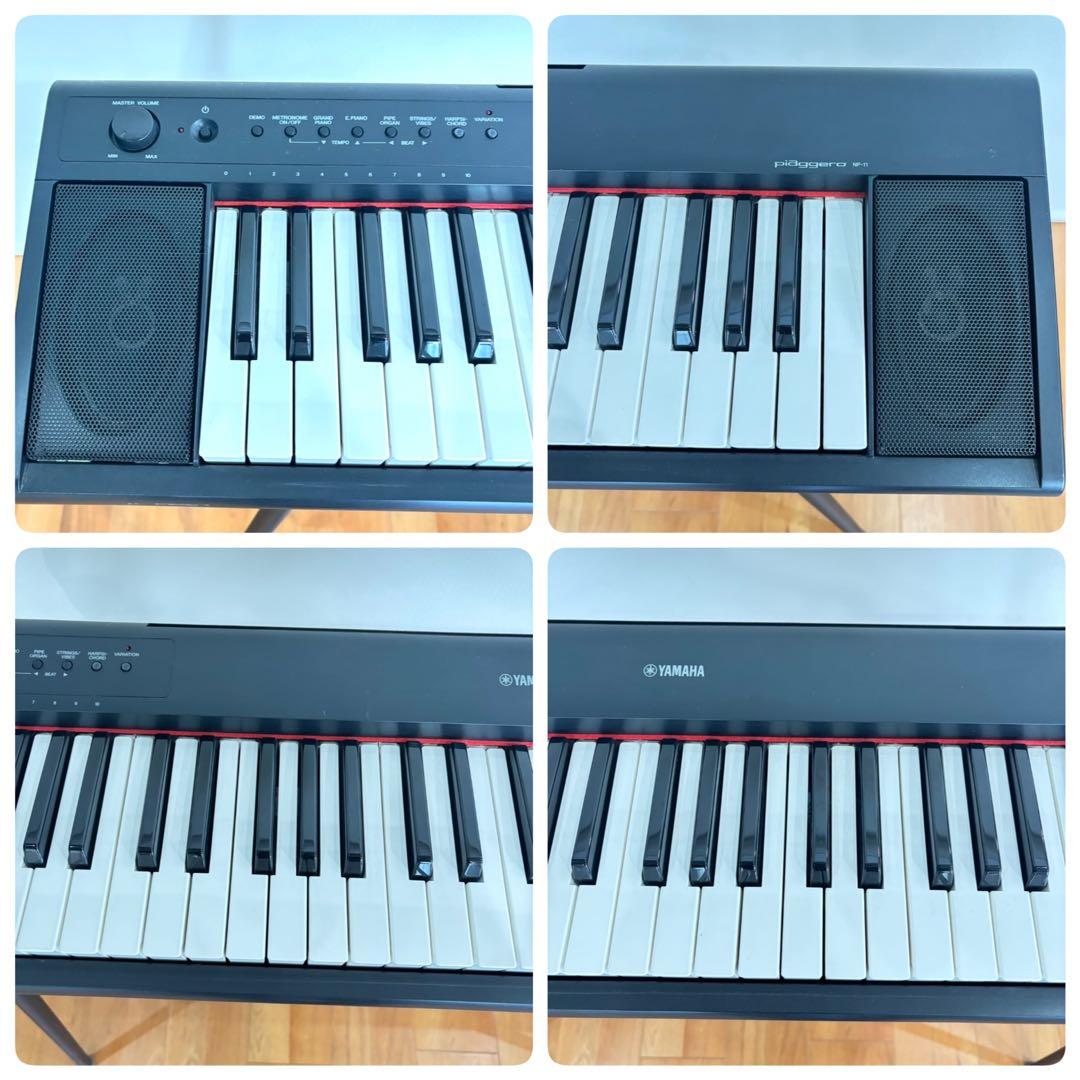 【美品】ヤマハ NP-11 電子キーボード 61鍵 椅子 スタンド付 スリム