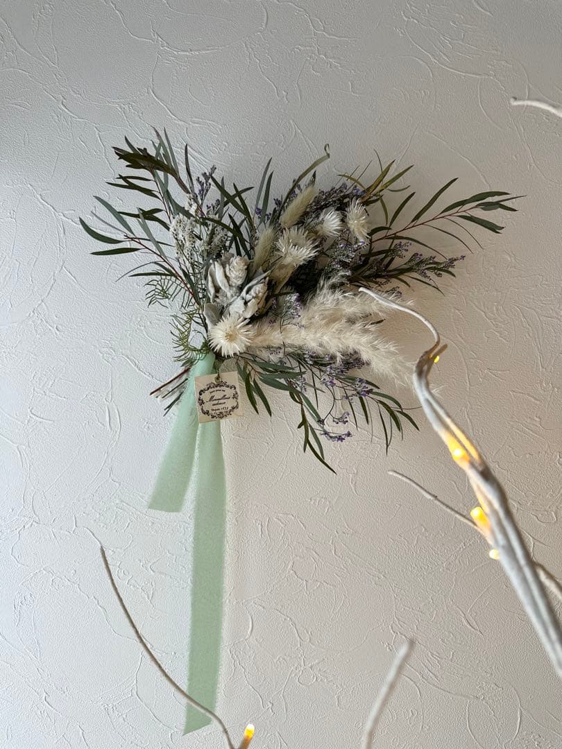 ＊ブルーファンタジアとシンカルファ　春風の爽やかスワッグ＊ 2way 37㌢