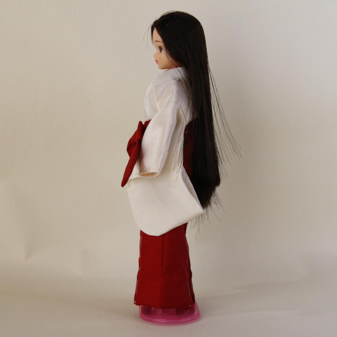 《ブライス・リカちゃん巫女姿白衣緋袴セット/ブライス着物/リカちゃん着物