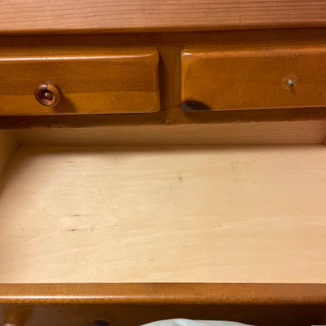 ★コスガ★木製ライティングビューロー 5引き出し