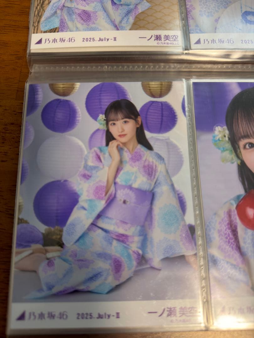 乃木坂46 一ノ瀬美空 生写真 浴衣 2025July 5種コンプ