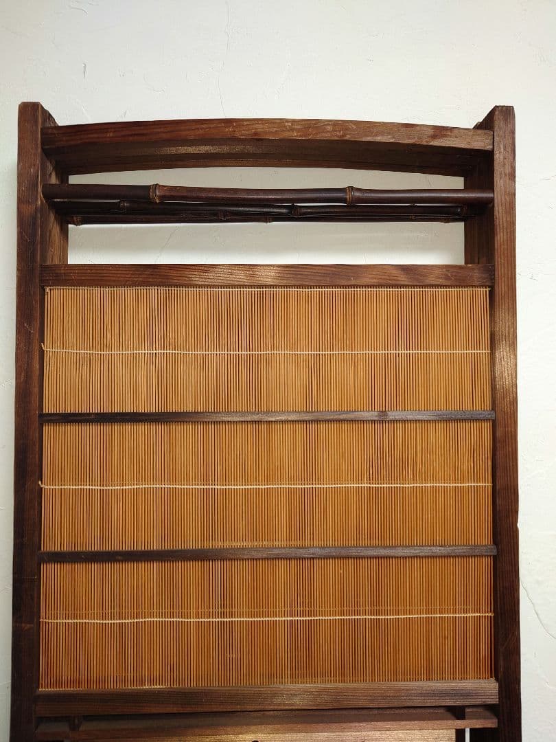 木製 竹細工 間仕切り パーテーション 目隠し 遮り すだれ 簾