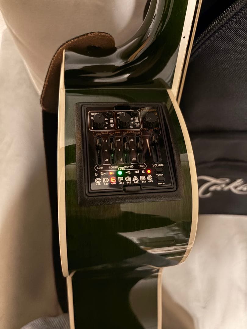 タカミネ　Takamine ギター　エレアコ　グリーン　緑