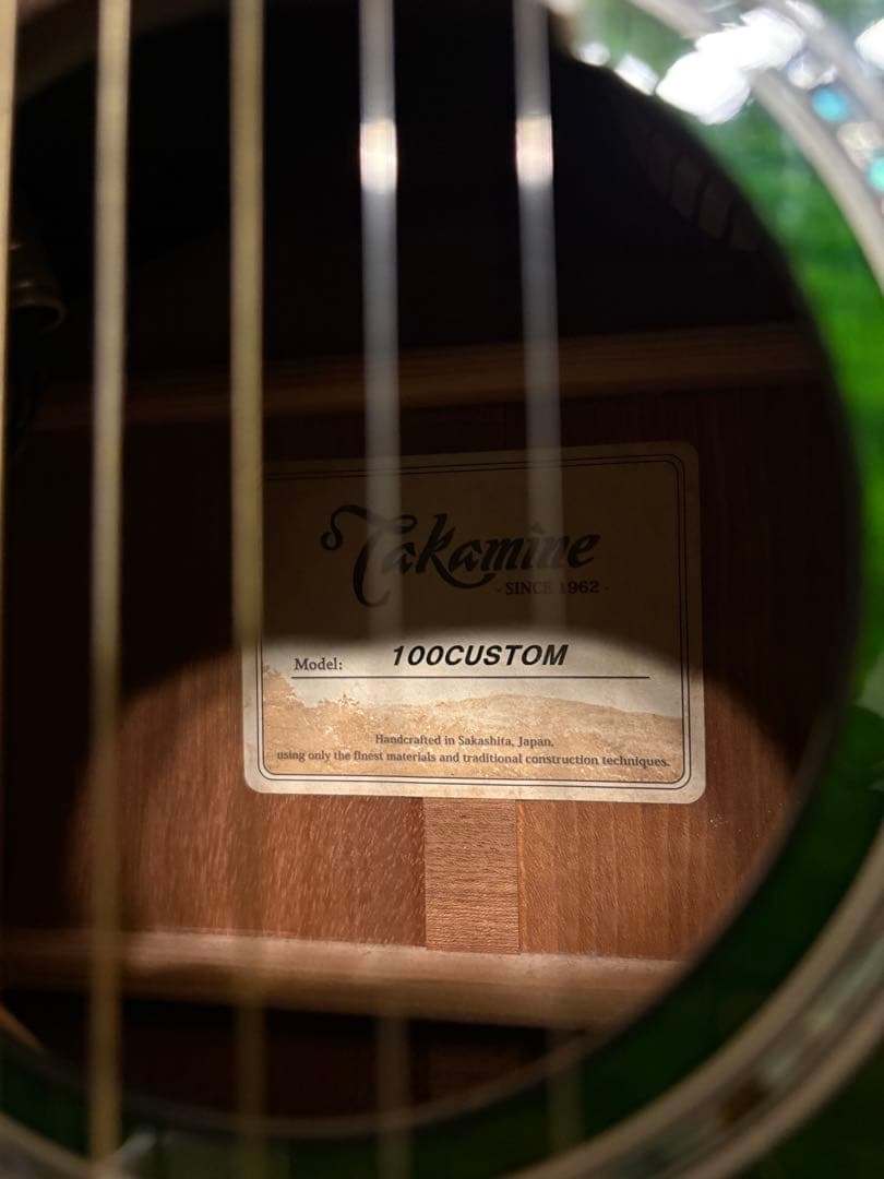 タカミネ　Takamine ギター　エレアコ　グリーン　緑