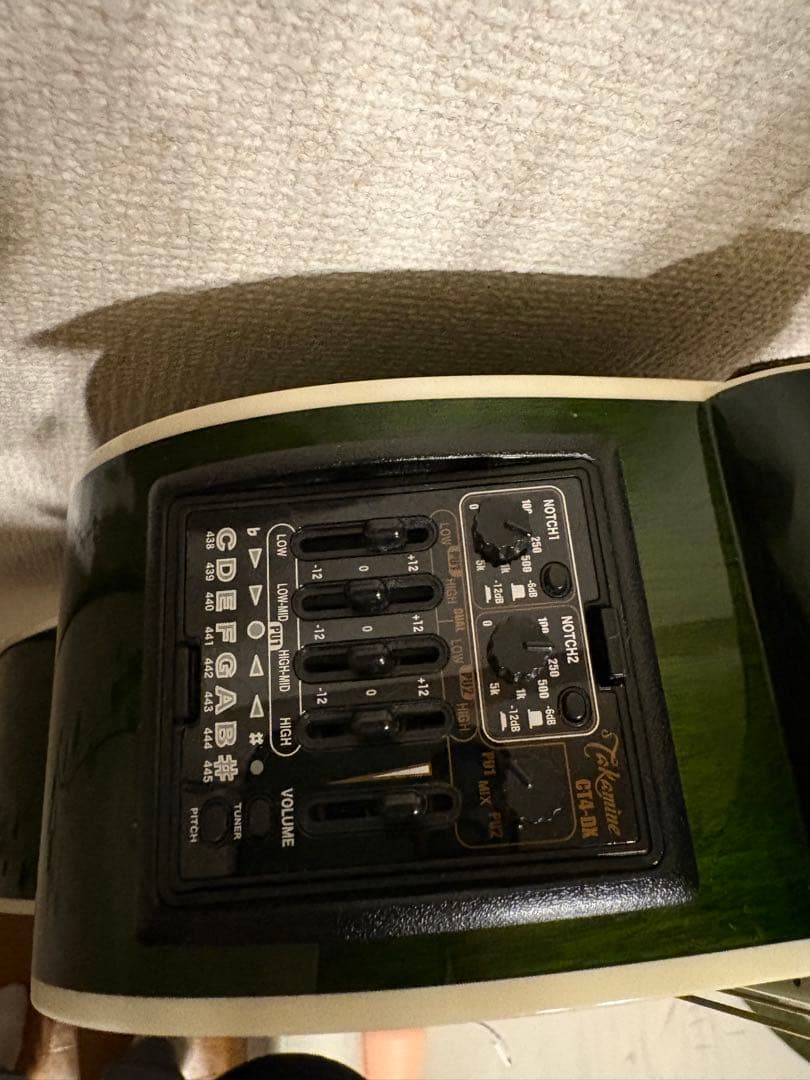 タカミネ　Takamine ギター　エレアコ　グリーン　緑