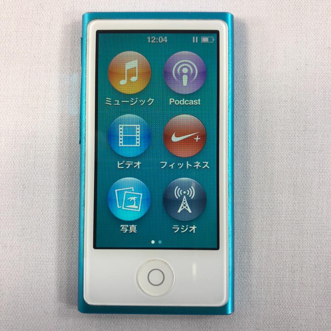 【美品・動作品】iPod nano 第7世代 16GB MD477J 青