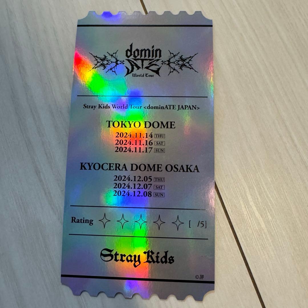 STRAY KIDS DOMINATE アプグレ特典　グッズ　新品未使用　スキズ