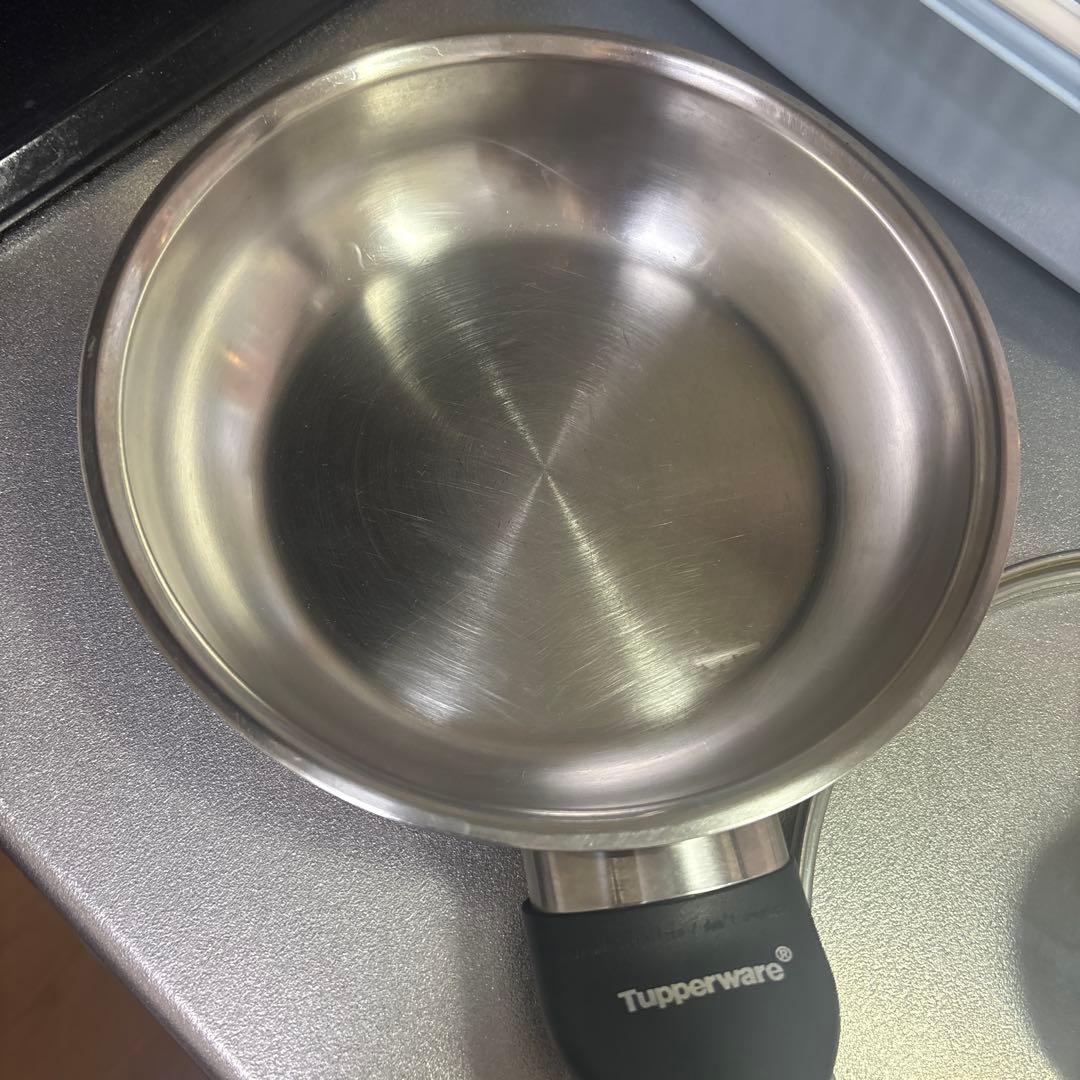 タッパーウェア　20cmステンレスフライパン(フタ付)