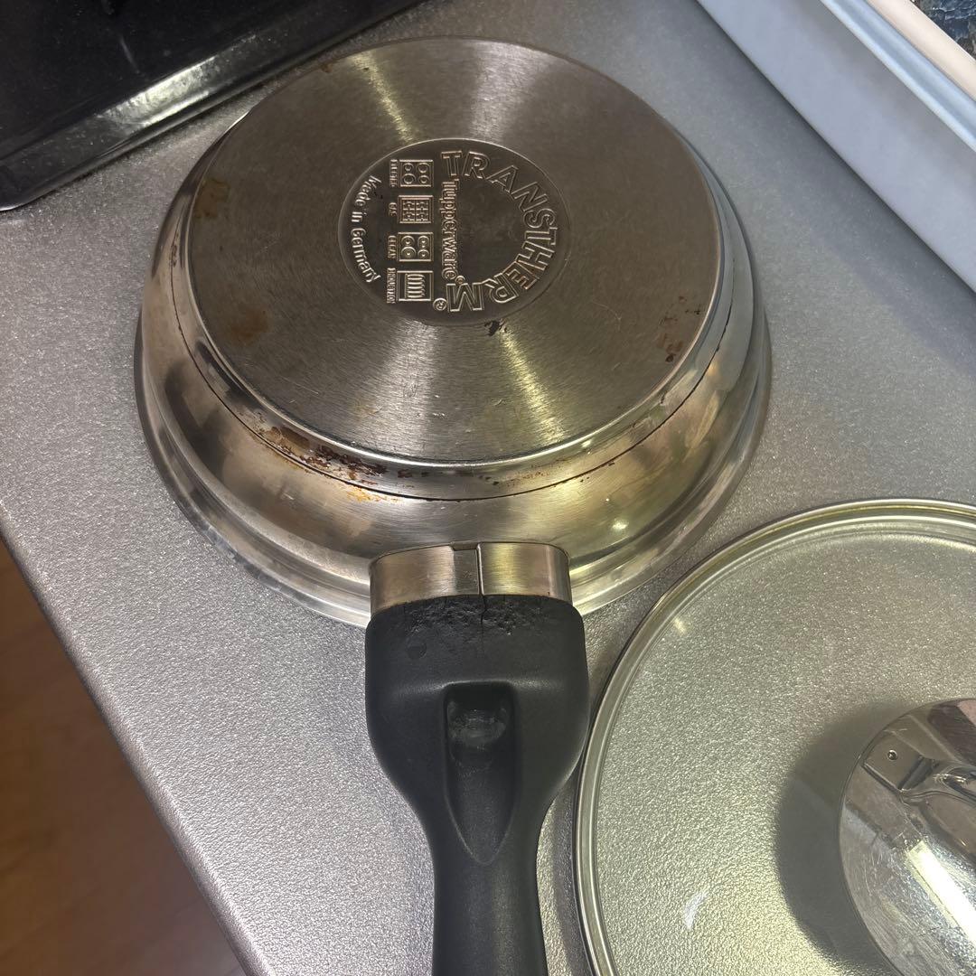 タッパーウェア　20cmステンレスフライパン(フタ付)