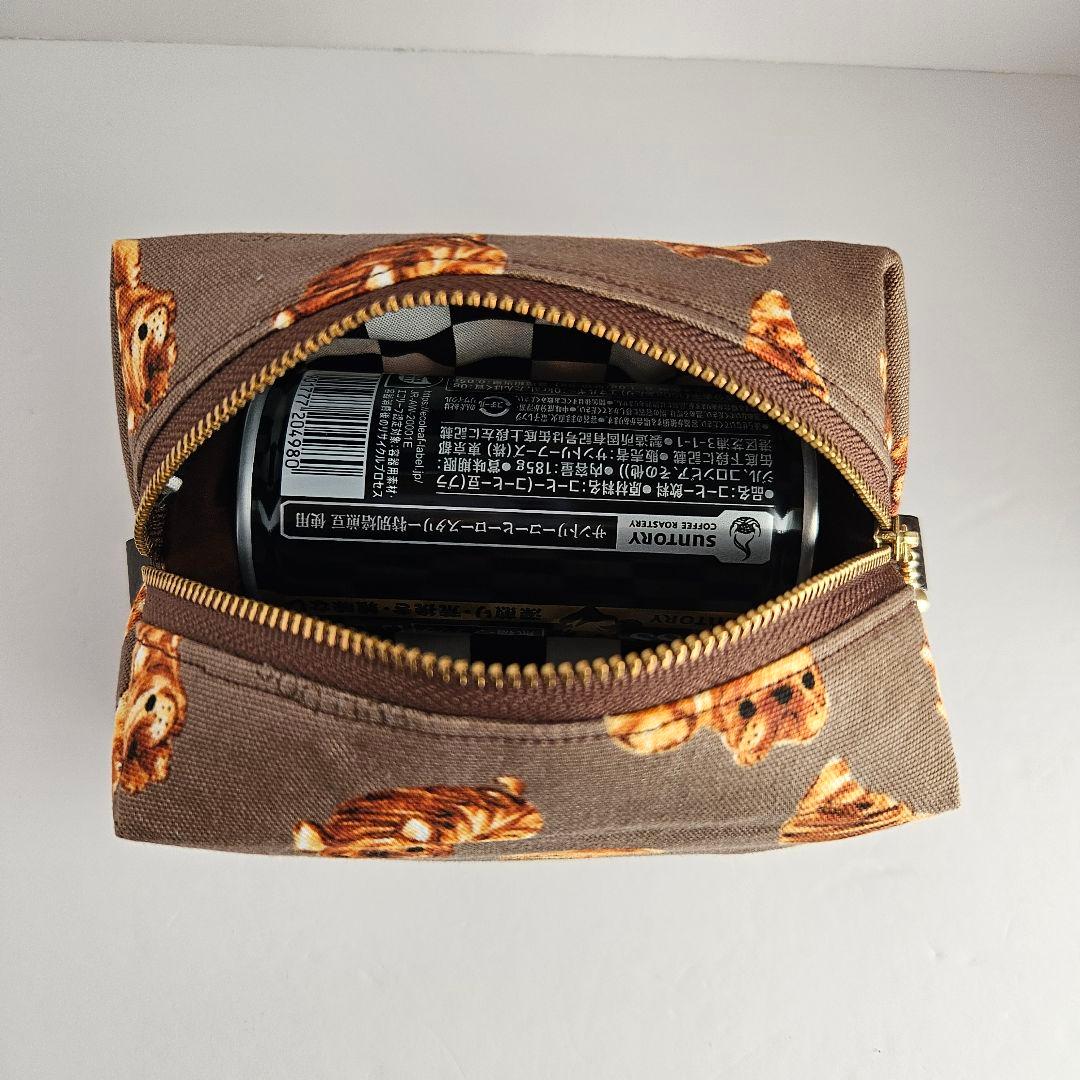 ♡苺みるく♡　フレブル×クロワッサン柄・キャラメルポーチ