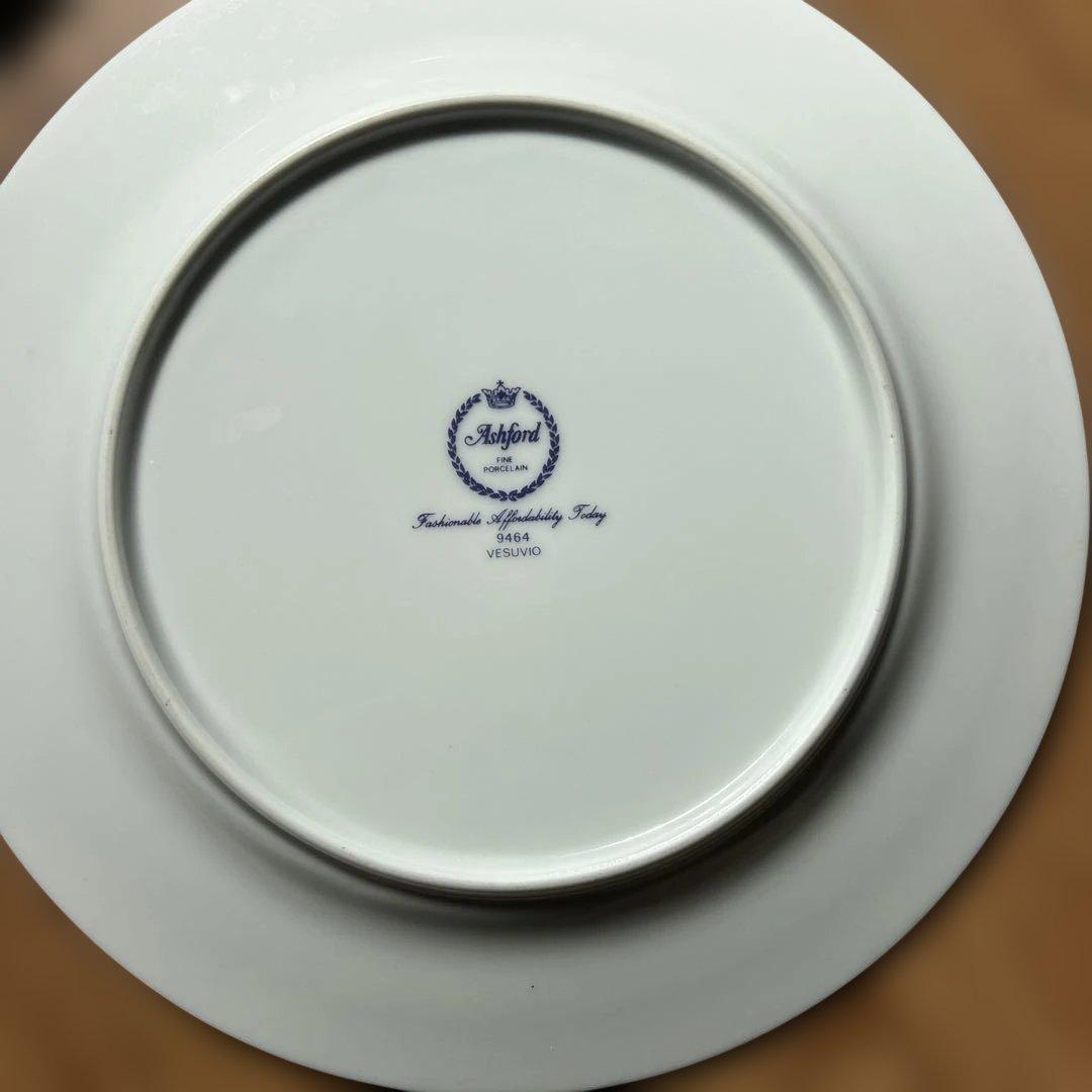 アシュフォード　お皿　ゴールド　グリーン　7枚セット　大皿