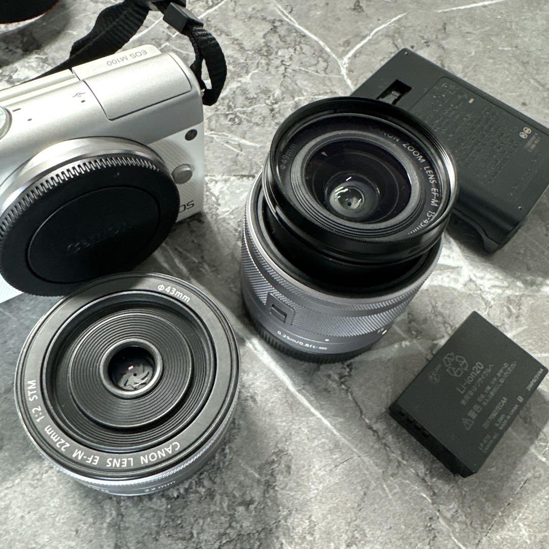 Canon キャノン EOS M100 ホワイト 箱無し　美品