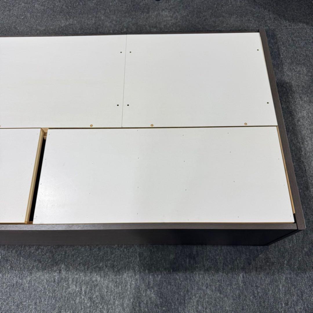 ニトリ シングル ベッドフレーム ジオチェスト 収納 格安 d5386