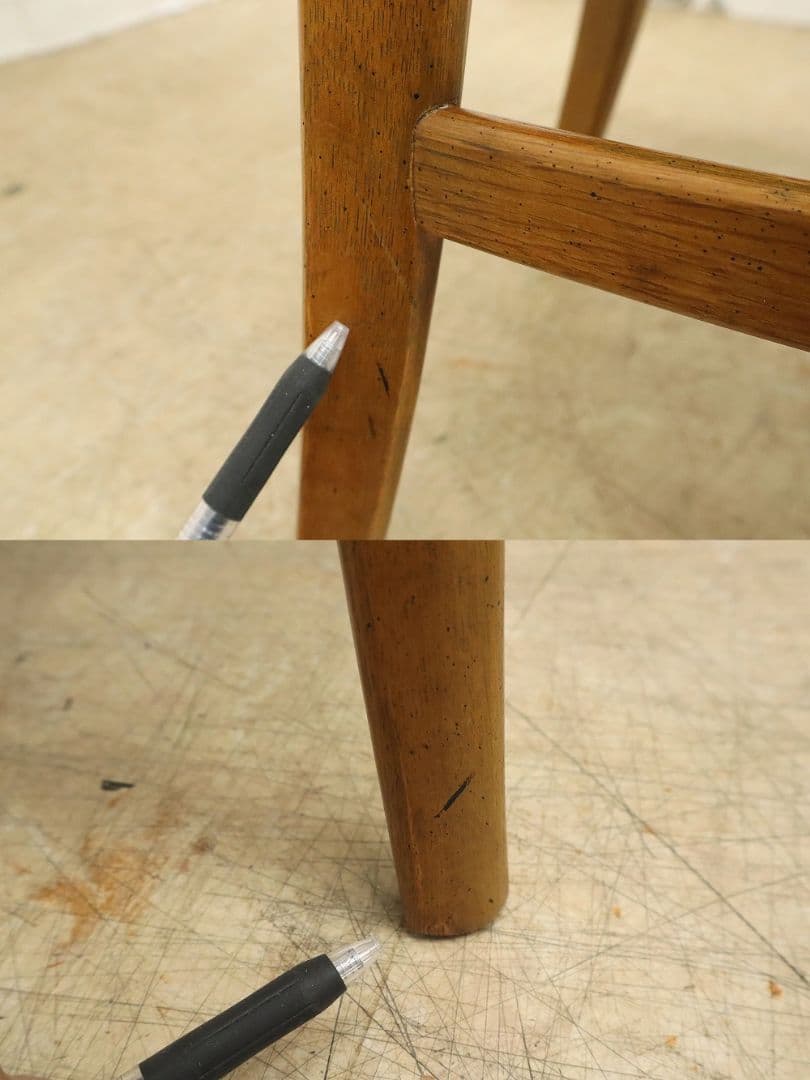 ちずお【ドマーニ】モーガントン・ダイニングチェア②本革・ライトコニャック