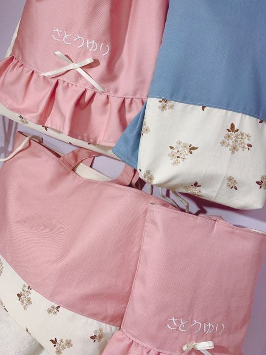 入園入学 バッグオーダー受け付け オーダー専用 花柄 フリル バッグ