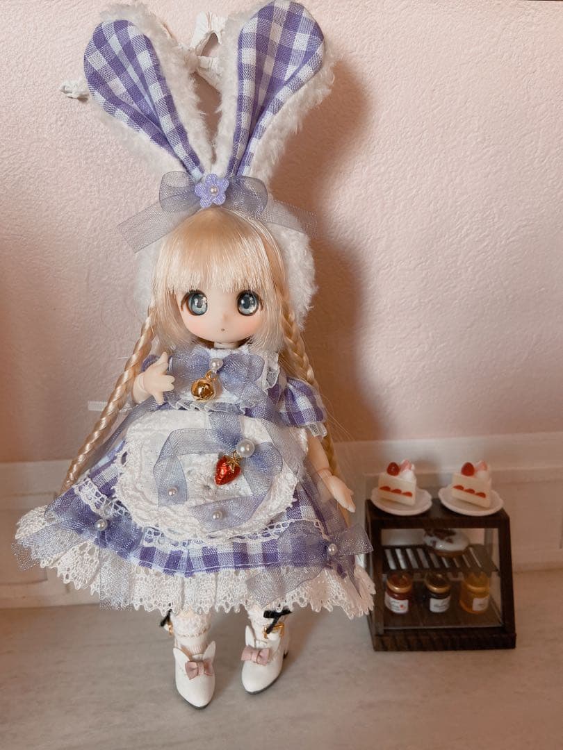 シュガーカップス♡パフ袖ウエイトレス（パープルver.）