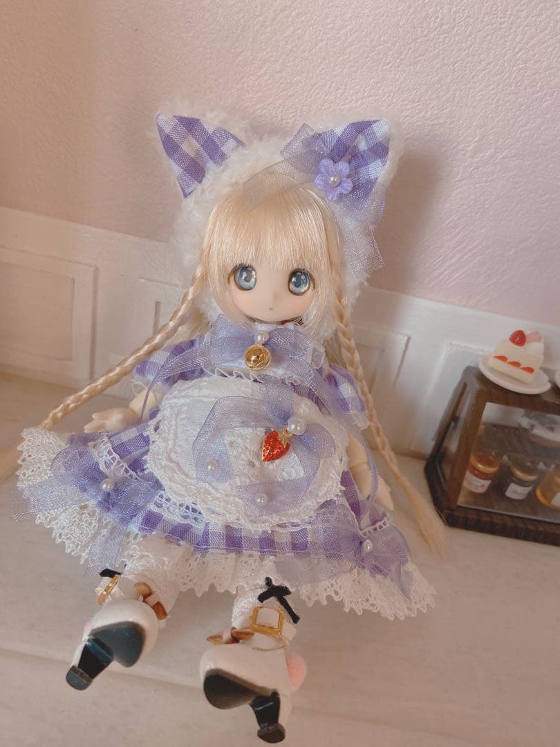 シュガーカップス♡パフ袖ウエイトレス（パープルver.）