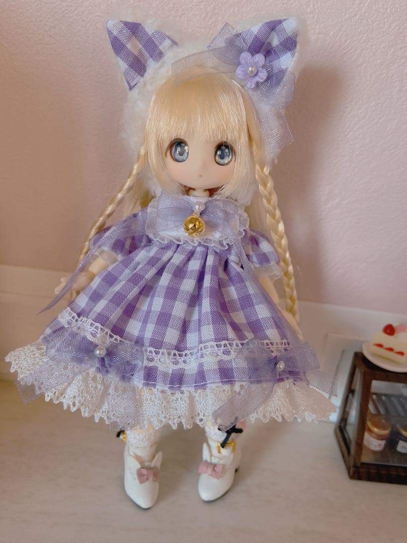 シュガーカップス♡パフ袖ウエイトレス（パープルver.）