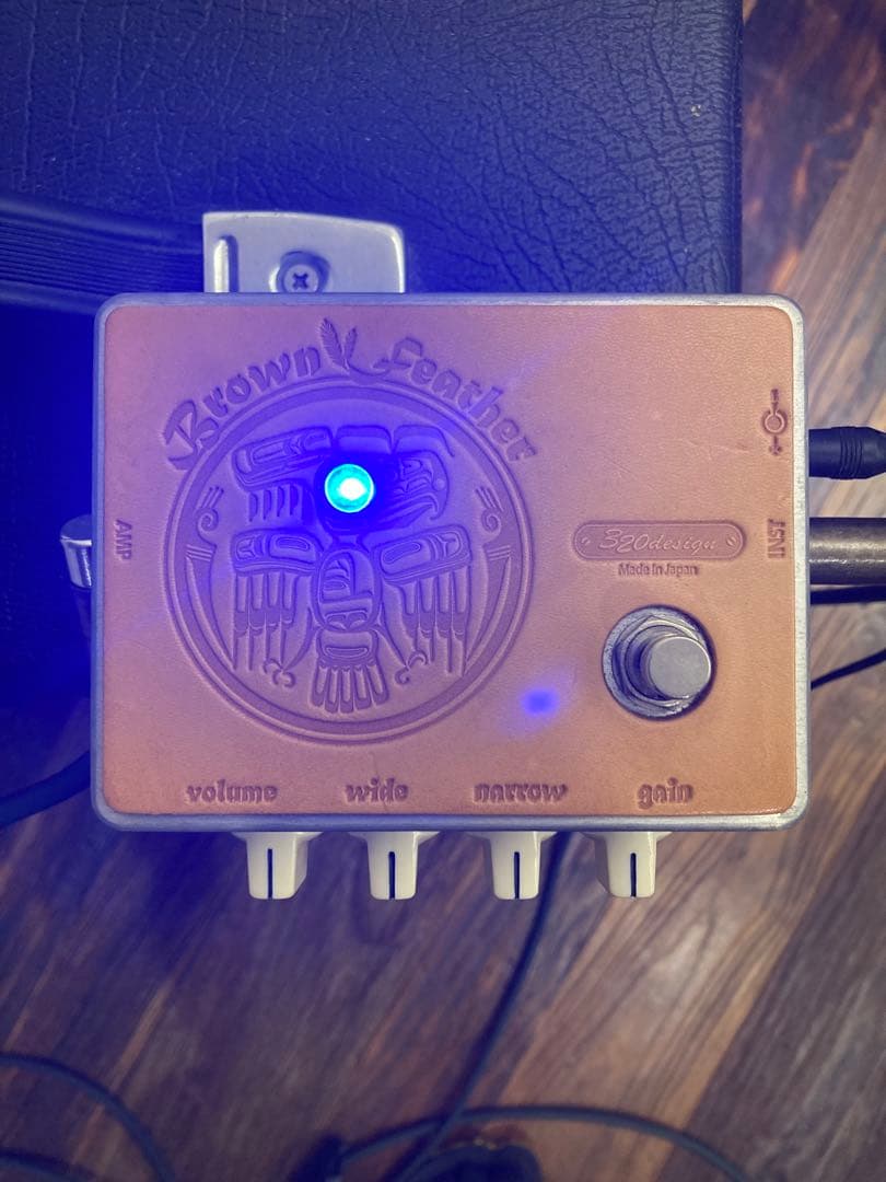 320design Brown Leather ギターエフェクター