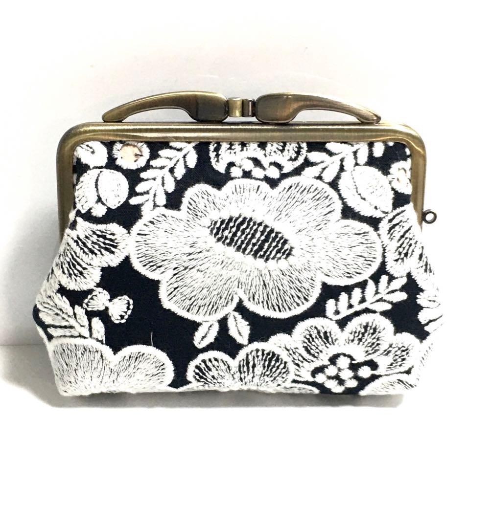 ミナペルホネン⚮̈親子がま口smile flower スマイルフラワー お財布