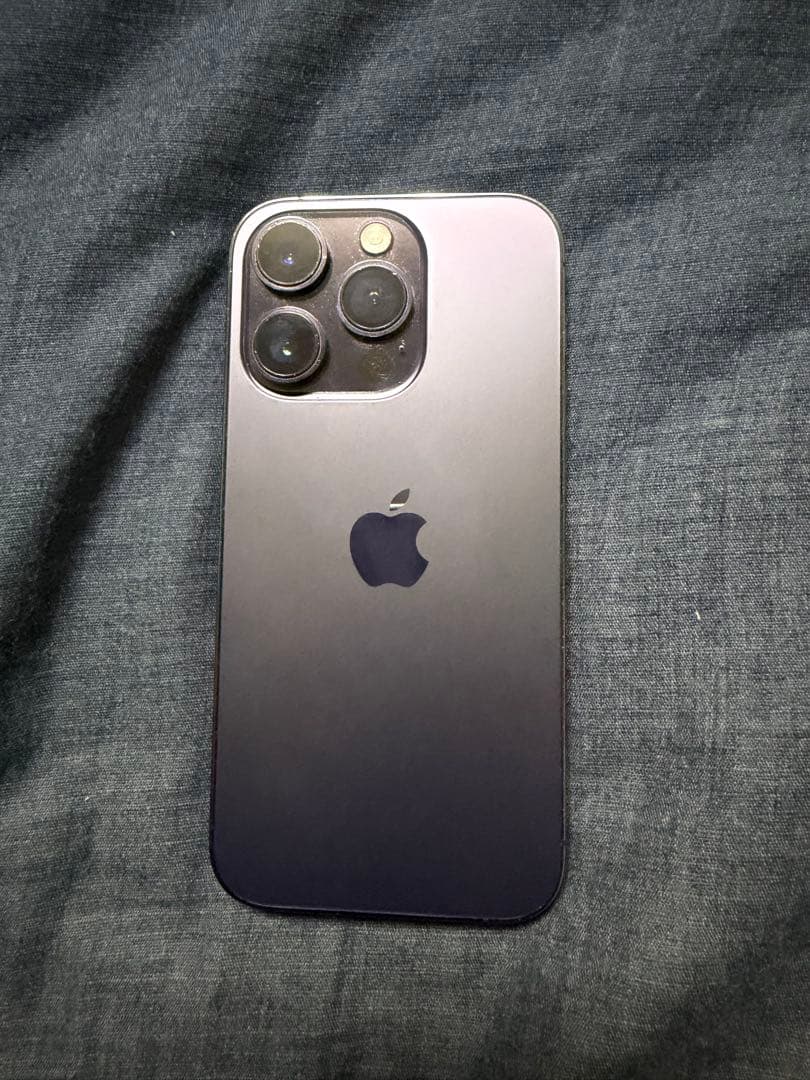 Apple iPhone 14 Pro ディープパープル 本体　割れなし