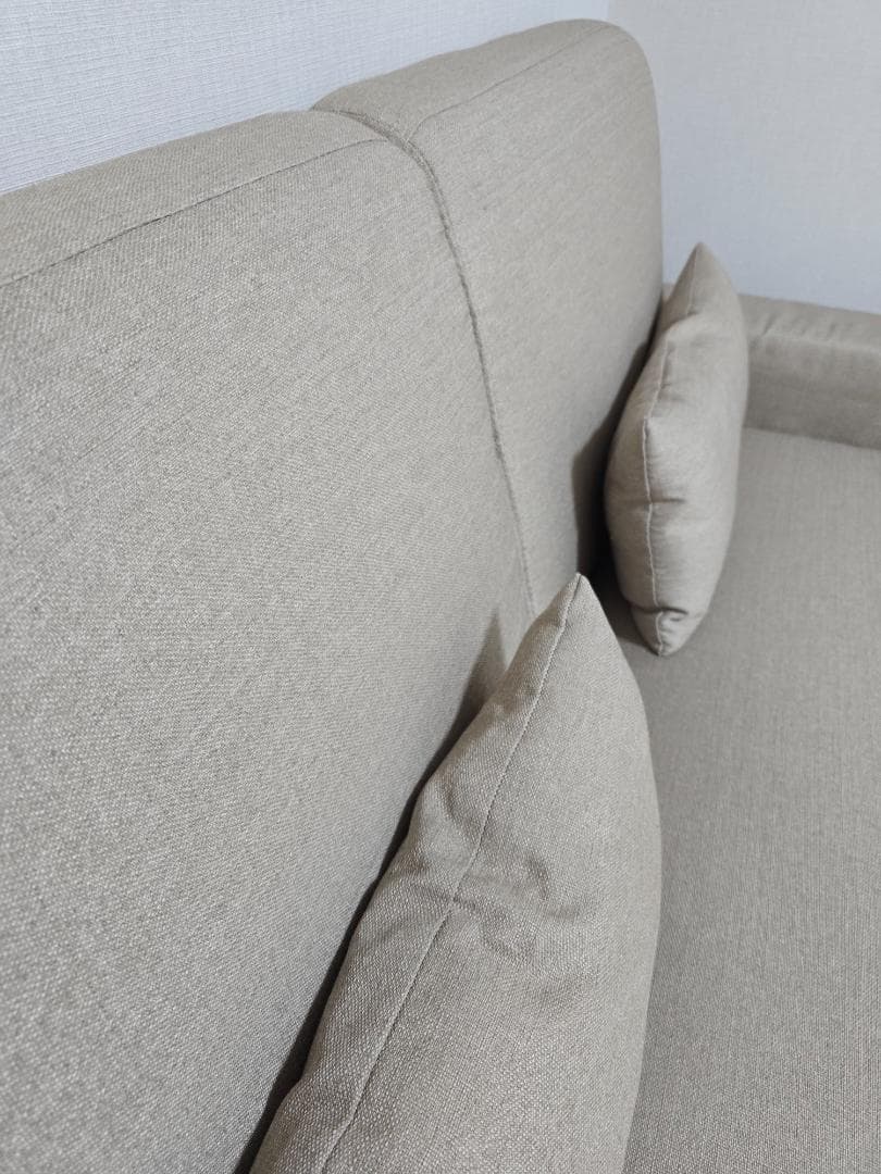 【ほぼ無料・送料のみ】ソファ 2人掛け 幅146.5cm・足置き