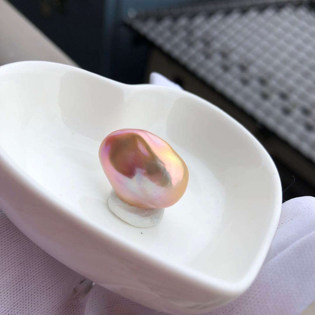 本真珠　虹色　淡水バロックパール　ネックレス　オーダーページMR43