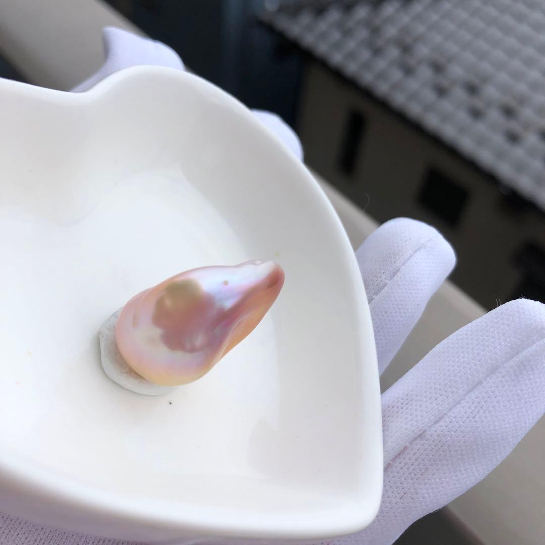 本真珠　虹色　淡水バロックパール　ネックレス　オーダーページMR43