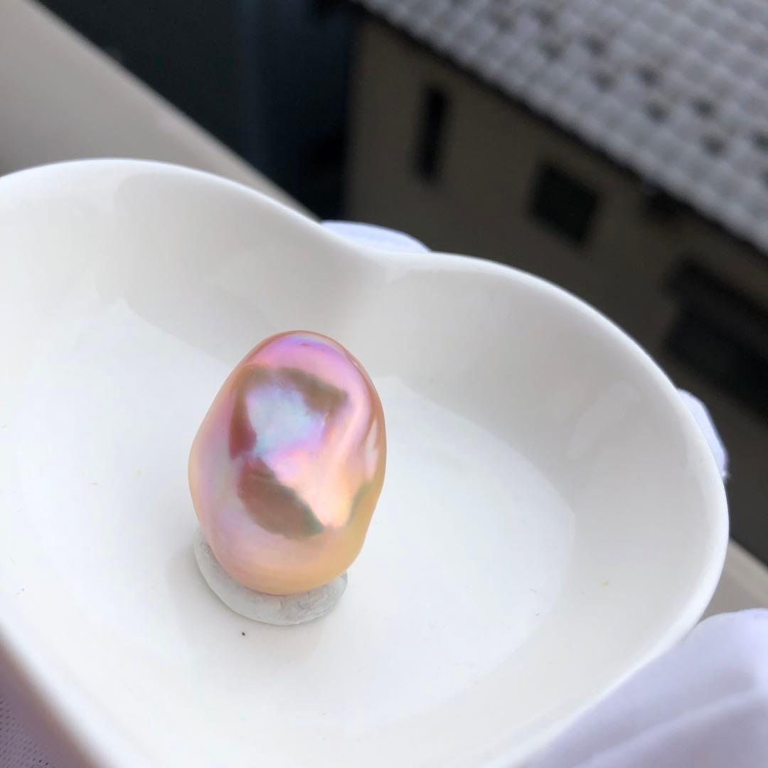 本真珠　虹色　淡水バロックパール　ネックレス　オーダーページMR43