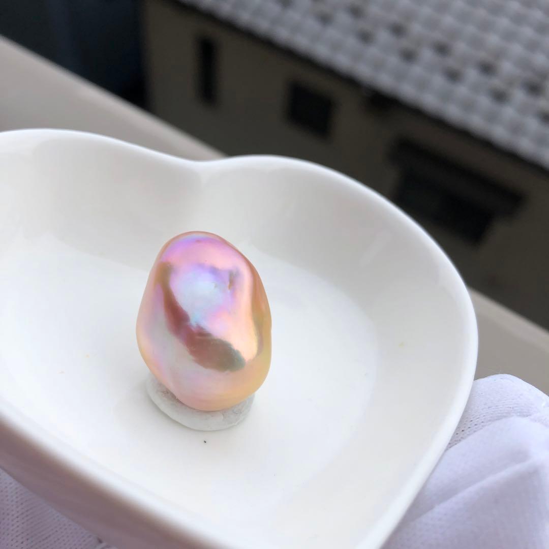 本真珠　虹色　淡水バロックパール　ネックレス　オーダーページMR43