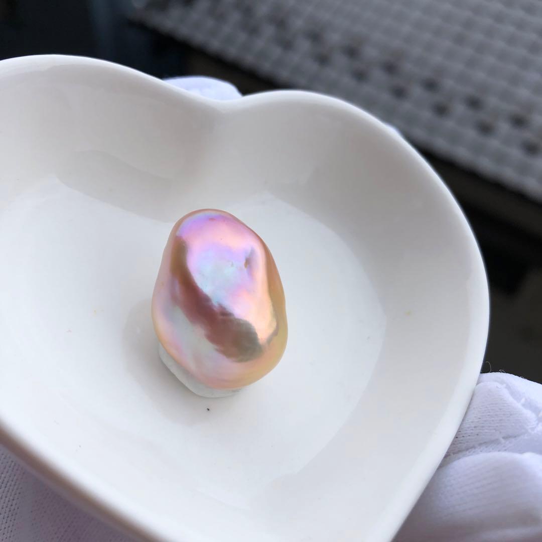 本真珠　虹色　淡水バロックパール　ネックレス　オーダーページMR43