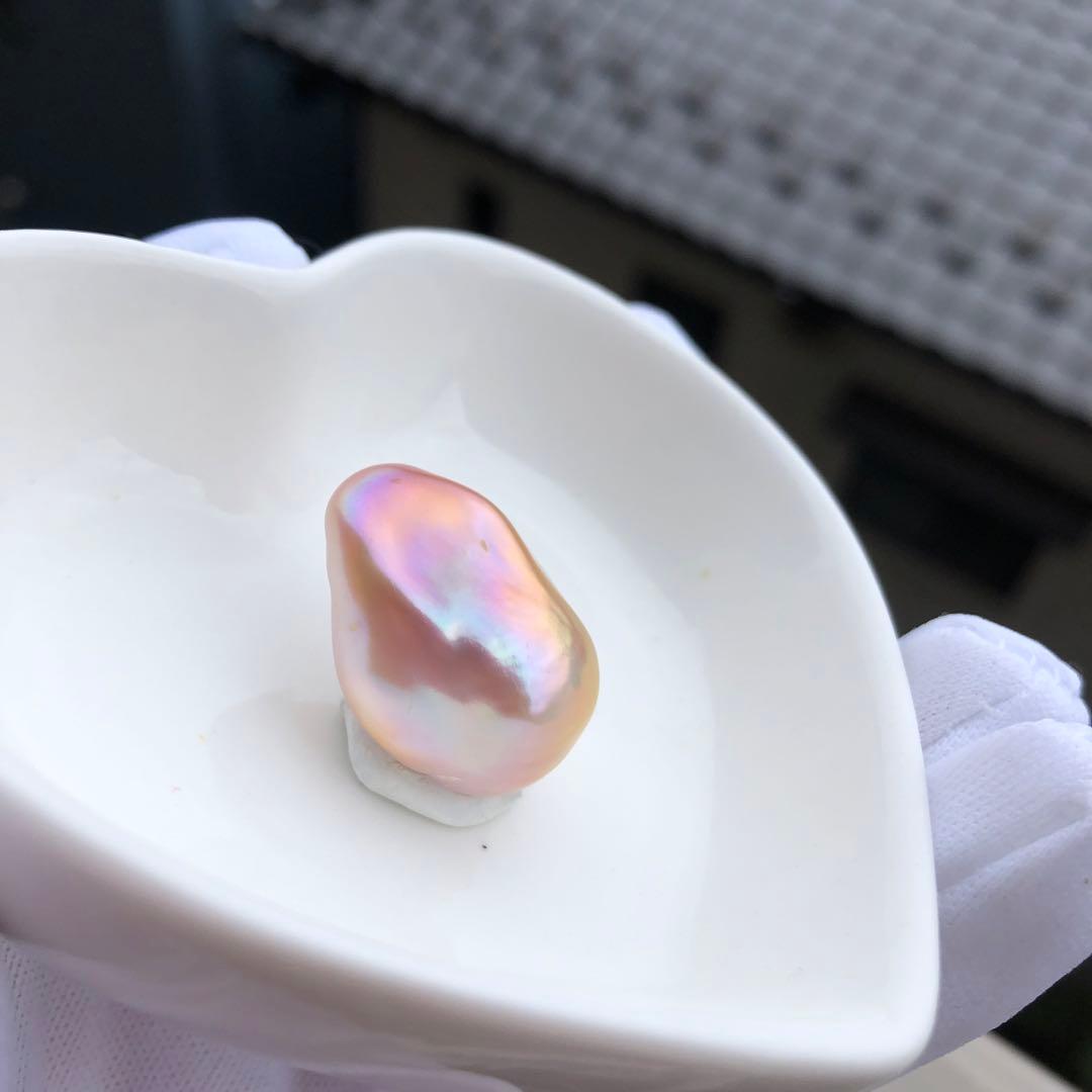 本真珠　虹色　淡水バロックパール　ネックレス　オーダーページMR43