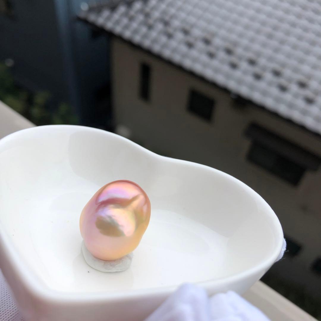 本真珠　虹色　淡水バロックパール　ネックレス　オーダーページMR43