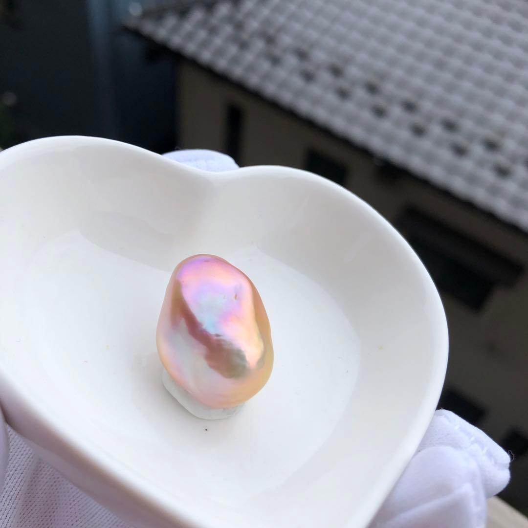 本真珠　虹色　淡水バロックパール　ネックレス　オーダーページMR43