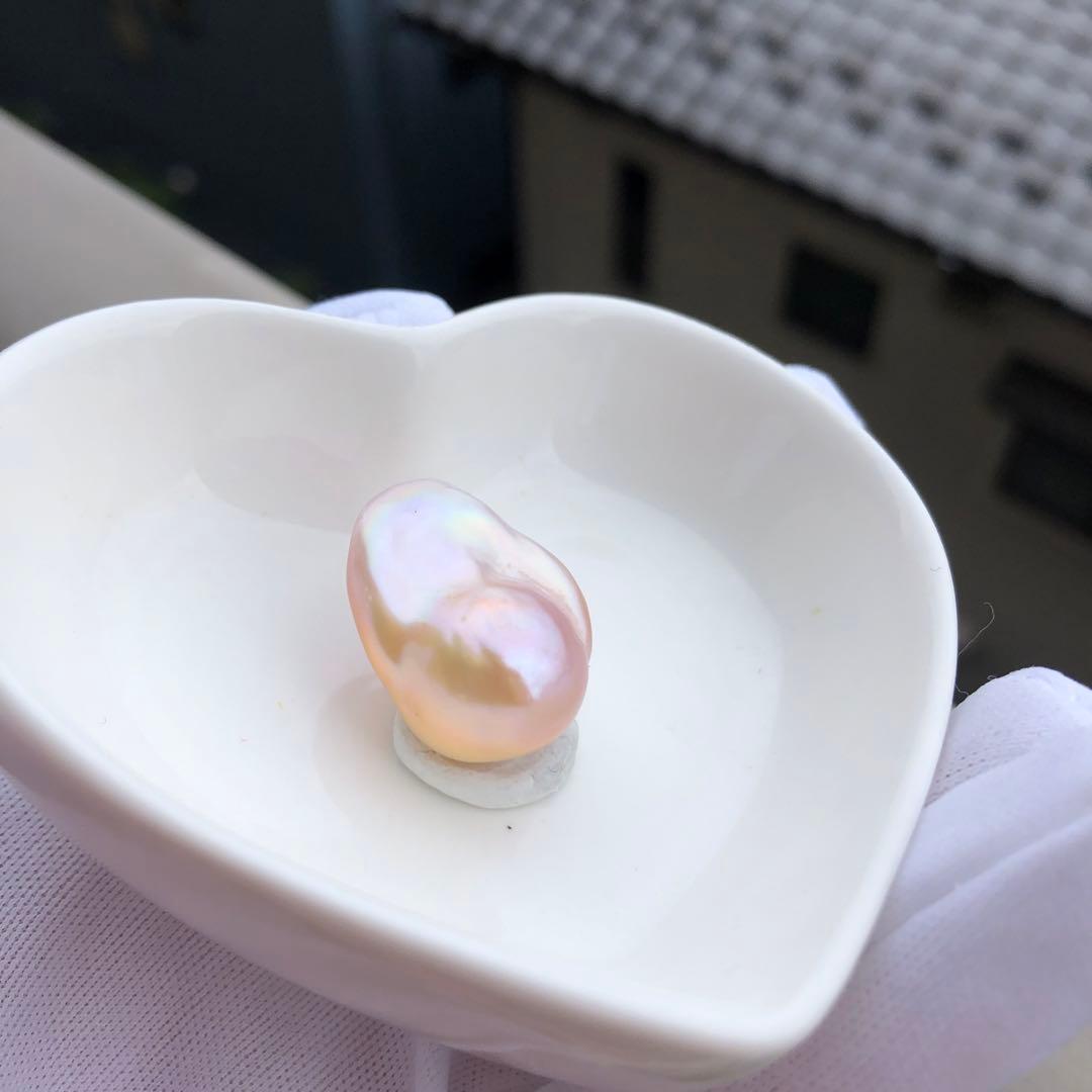 本真珠　虹色　淡水バロックパール　ネックレス　オーダーページMR43