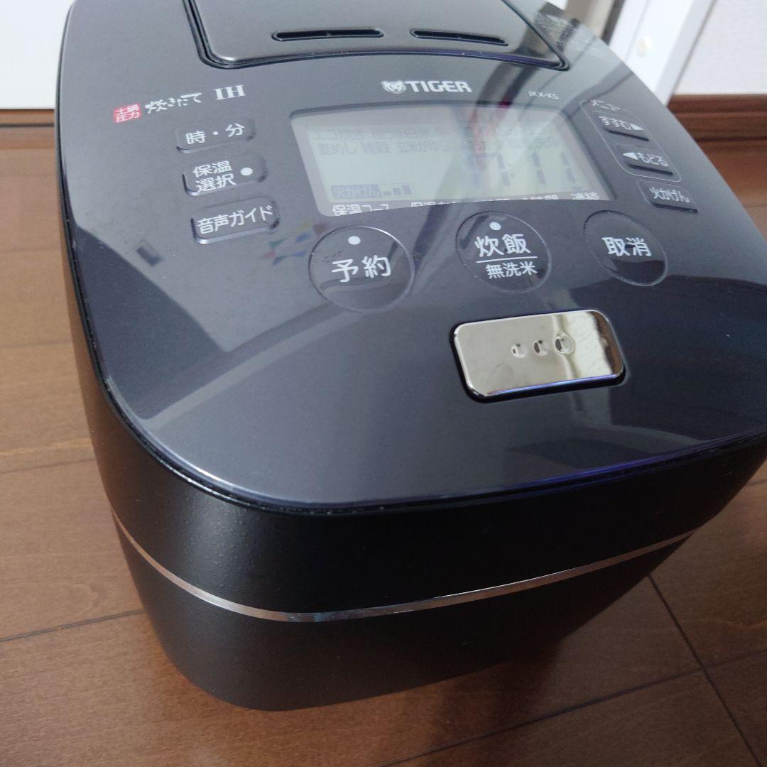 ✩TIGER 炊きたて　圧力IH炊飯器 ブラック　5.5合