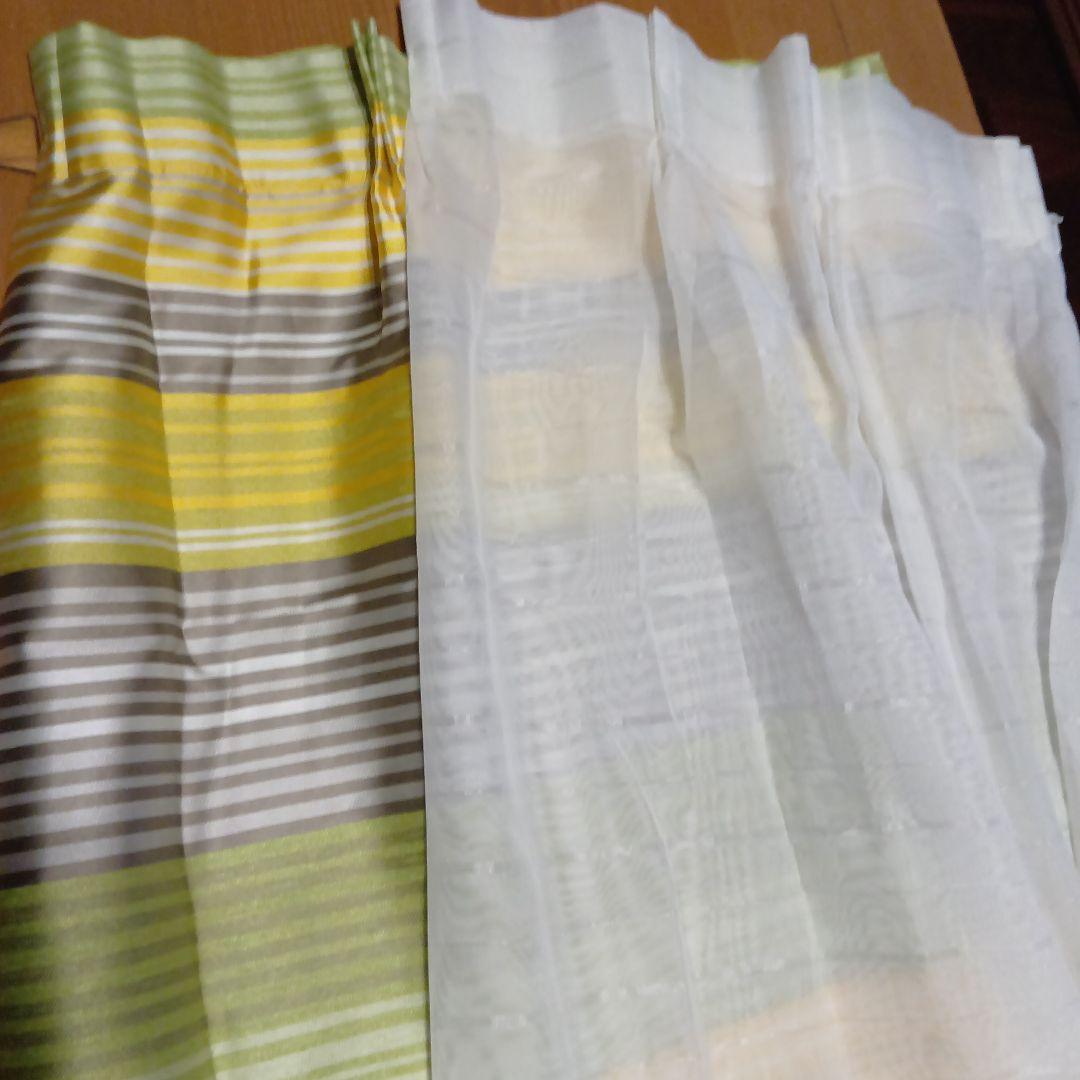 オーダー品 サンゲツ　ドレープカーテン2枚とレースカーテン2枚