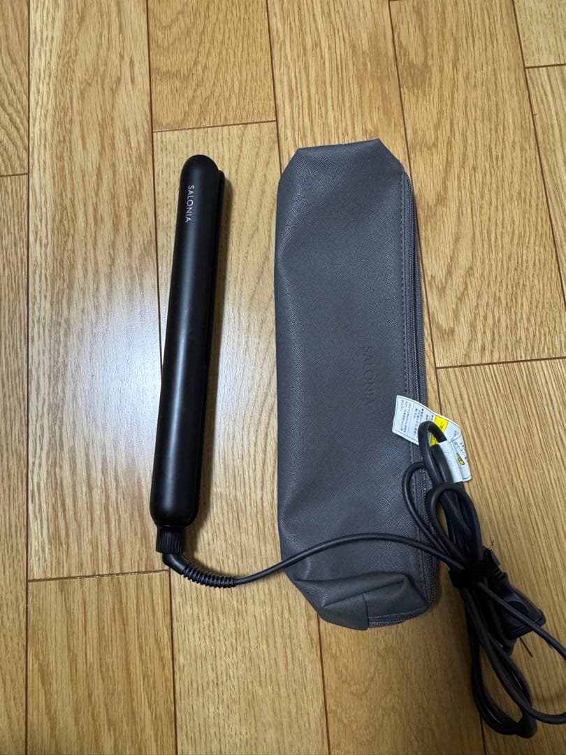 【美品】SALONIA スムースシャインストレートヘアアイロン サロニア